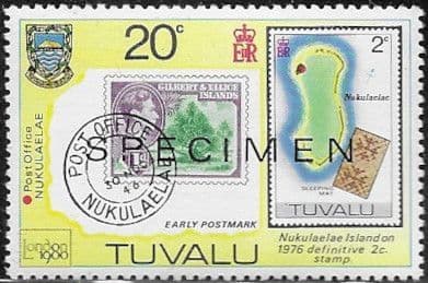 Tuvalu 1980 London Stampex SG 144 SPECIMEN Fine Mint