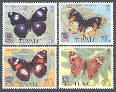 Tuvalu 1981 Butterflies Set Fine Mint