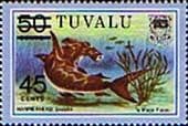 Tuvalu 1981 Fish Hammerhead Shark SG 157 Surcharged Fine Mint