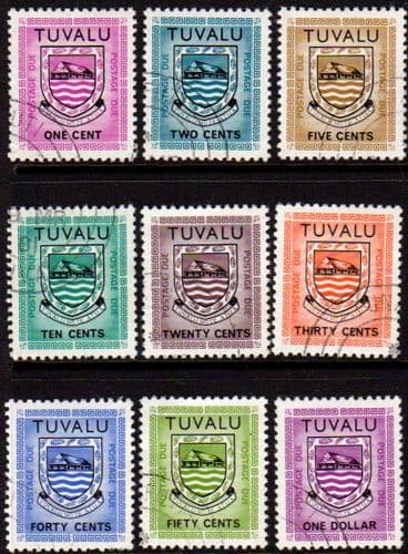 Tuvalu 1982 Post Due Set Fine Used