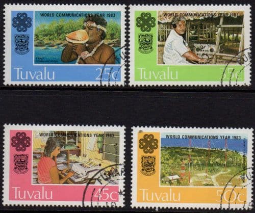 Tuvalu 1983 World Communication Year Set Fine Used