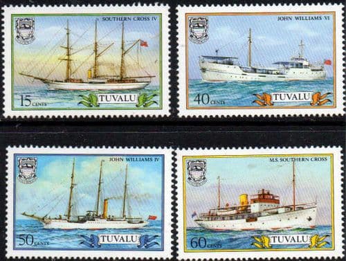 Tuvalu 1987 Ships Missionary Steamers Set Fine Mint
