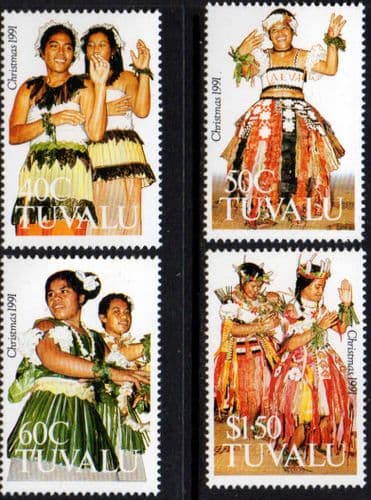 Tuvalu 1991 Christmas Set Fine Mint