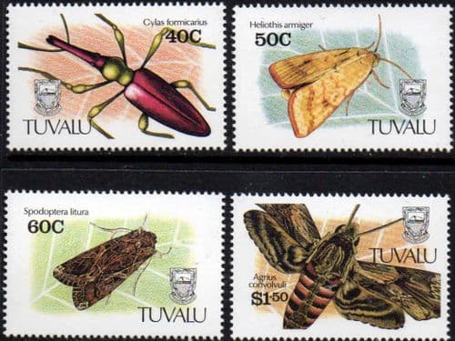 Tuvalu 1991 Insects Set Fine Mint