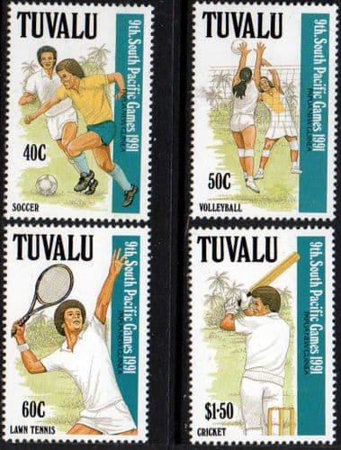 Tuvalu 1991 South Pacific Games Set Fine Mint