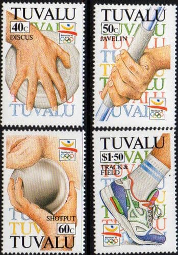 Tuvalu 1992 Olympics Set Fine Mint