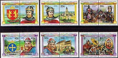 Tuvalu Nanumaga 1984 British Monarchs Set Fine Mint
