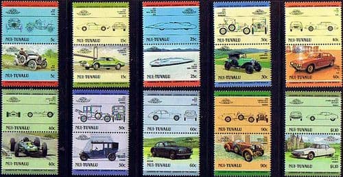 Tuvalu Nui 1985 Cars Set Fine Mint