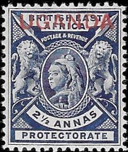 Uganda 1902 Queen Victoria Overprint SG 93 Fine Mint