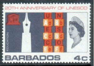 UNESCO 1966 Barbados SG 360 Fine Mint