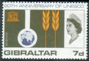 UNESCO 1966 Gibraltar SG 197 Fine Mint