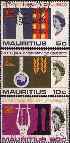 UNESCO 1966 Mauritius Set Fine Used