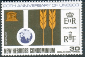UNESCO 1966 New Hebrides British SG 123 Fine Mint
