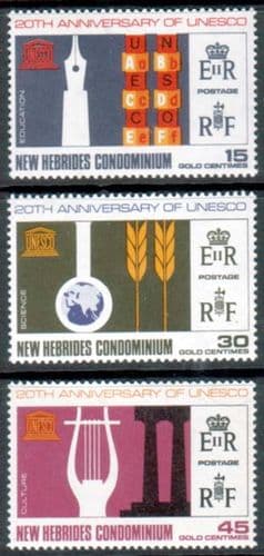 UNESCO 1966 New Hebrides British SG 124 Fine Mint
