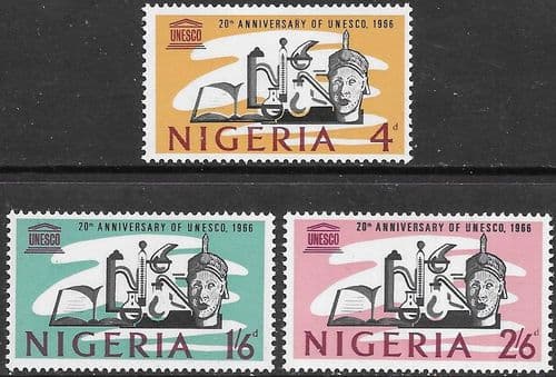 UNESCO 1966 Nigeria Set Fine Mint