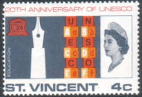 UNESCO 1966 St Vincent SG 254 Fine Mint