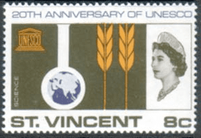 UNESCO 1966 St Vincent SG 255 Fine Mint