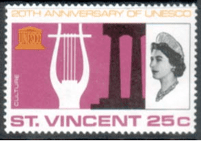 UNESCO 1966 St Vincent SG 256 Fine Used