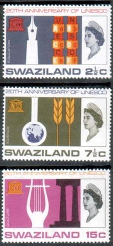 UNESCO 1966 Swaziland Set Fine Mint