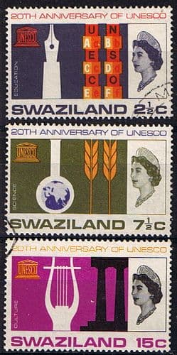UNESCO 1966 Swaziland Set Fine Used