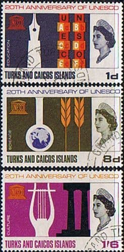 UNESCO 1966 Turks and Caicos Islands Set Fine Used