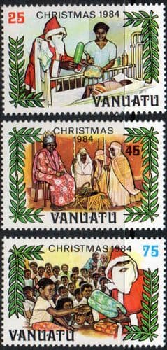 Vanuatu 1984 Christmas Set Fine Mint