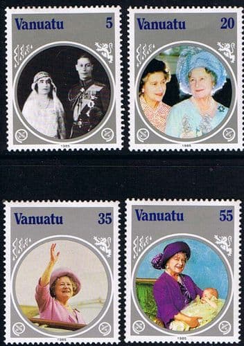 Vanuatu 1985 Queen Mother Life and Times Set Fine Mint