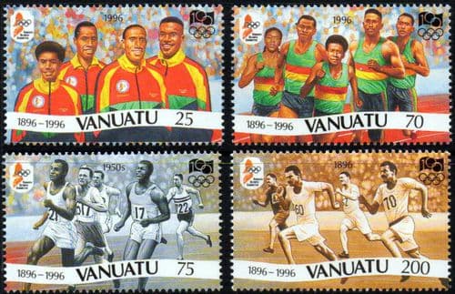 Vanuatu 1996 Modern Olympics Games Set Fine Mint