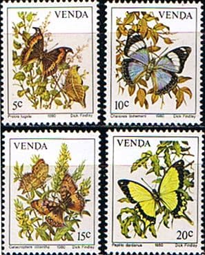 Venda 1980 Butterflies Set Fine Mint