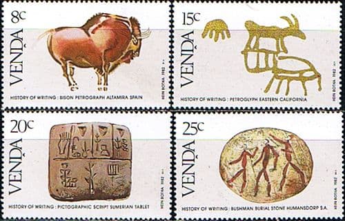 Venda 1982 History of Writing Set Fine Mint