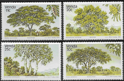 Venda 1984 Indigenous Trees Set Fine Mint