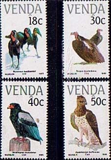 Venda 1989 Endangered Birds Set Fine Mint