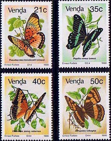 Venda 1990 1990 Butterflies Set Fine Mint