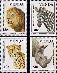 Venda 1990 Animals in Nwanedi National Park Set Fine Mint