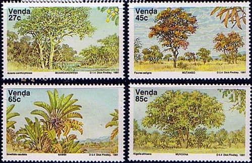 Venda 1991 Indigenous Trees Set Fine Mint