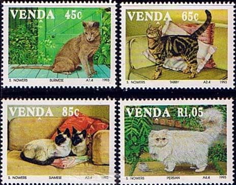 Venda 1993 Domestic Cats Set Fine Mint