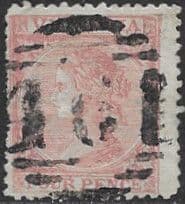 Victoria 1863 "Laureated" Series SG 110 Fine Used