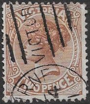 Victoria 1880 Frame differs SG 202d Fine Used