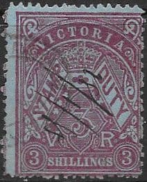 Victoria 1884 Existing Stamp Duty series SG 237b Fine Used