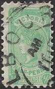 Victoria 1901 "POSTAGE" added to design SG 384 Fine Used