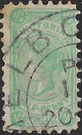 Victoria 1901 "POSTAGE" added to design SG 384b Fine Used
