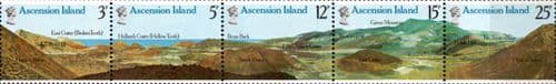Ascension Island 1978 Volcanic Rock Formations Set Fine Mint