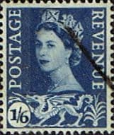 Wales 1958 Queen Elizabeth II SG W 6 Fine Used