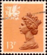 Wales 1971 Queen Elizabeth II Machin SG W 38 Fine Used