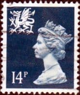 Wales 1971 Queen Elizabeth II Machin SG W 40 Fine Used