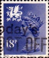 Wales 1971 Queen Elizabeth II Machin SG W 46 Fine Used