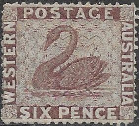 Western Australia 1861 Swan SG 42 Good Mint