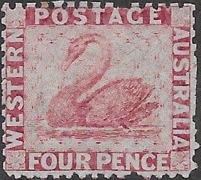 Western Australia 1864 Swan SG 56 Good Mint