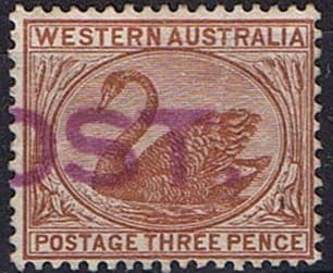 Western Australia 1882 Swan SG 87 Fine Used