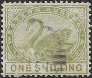 Western Australia 1885 Swan SG 102 Fine Used